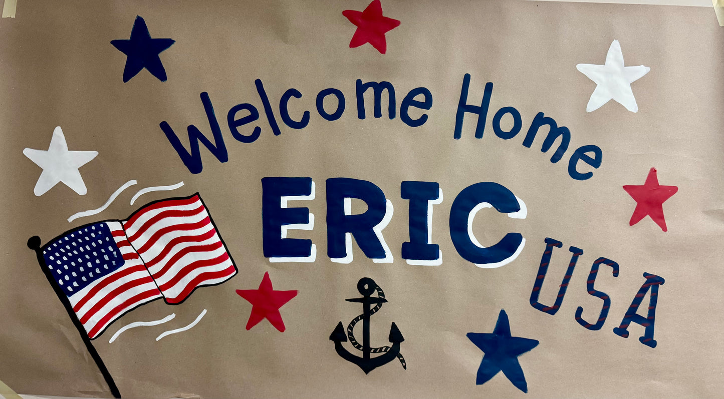 Welcome Home Banners - Custom